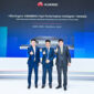 Attendees at the launch ceremony included: Richard Wu, President of Security Domain, Data Communication Product Line, Huawei, Adriano da Rocha Lima, Secretary-General of the Government of Goi&aacute;s State, Brazil, Jason He, President of Enterprise Data Communication Marketing & Solution Sales Dept, Huawei