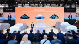 Jeff Zhang, CEO of the CHERY Brand,  unveiled the brand’s new slogan, “For Family.”