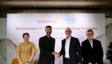 Left to right: Eldana Sauran, Arun Krishna, Lance Little and Christopher Chiam (Source: AstraZeneca)