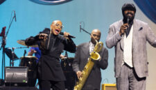 Dee Dee Bridgewater, James Carter and Gregory Porter performing Ramsey Lewis’ “The In-Crowd” during the International Jazz Day Global Concert in Chicago — &copy; Steve Mundinger