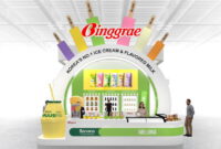 A bird's eye view of the booth of Binggrae 'THAIFEX 2026'