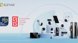 EZVIZ wins the K-Digital Brand Award and the Singapore Good Design Award for its brand impact and product innovation.