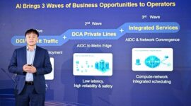 Gavin Gu delivers a speech at the summit